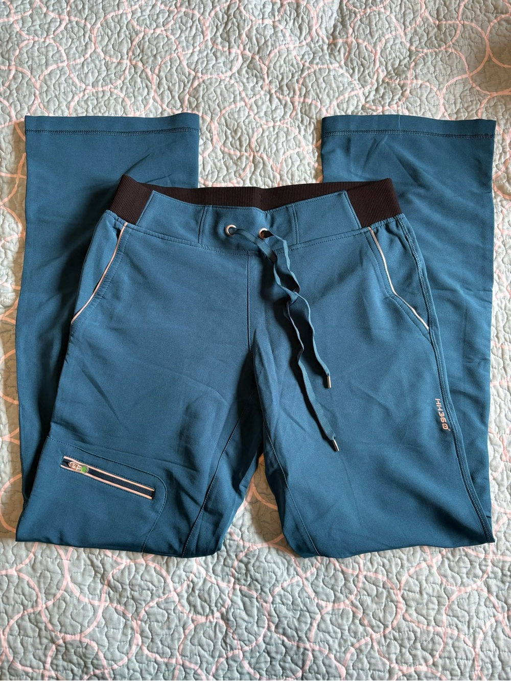 healing hands Teal Blue HH360 Medical scrub pants